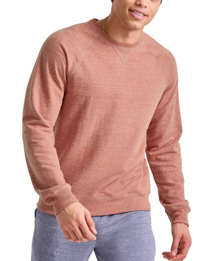 ORIGINAL Erkek Triblend Fransız Teri Yuvarlak Yaka Sweatshirt Kızılçam Kırmızı PE Alacalı - 1