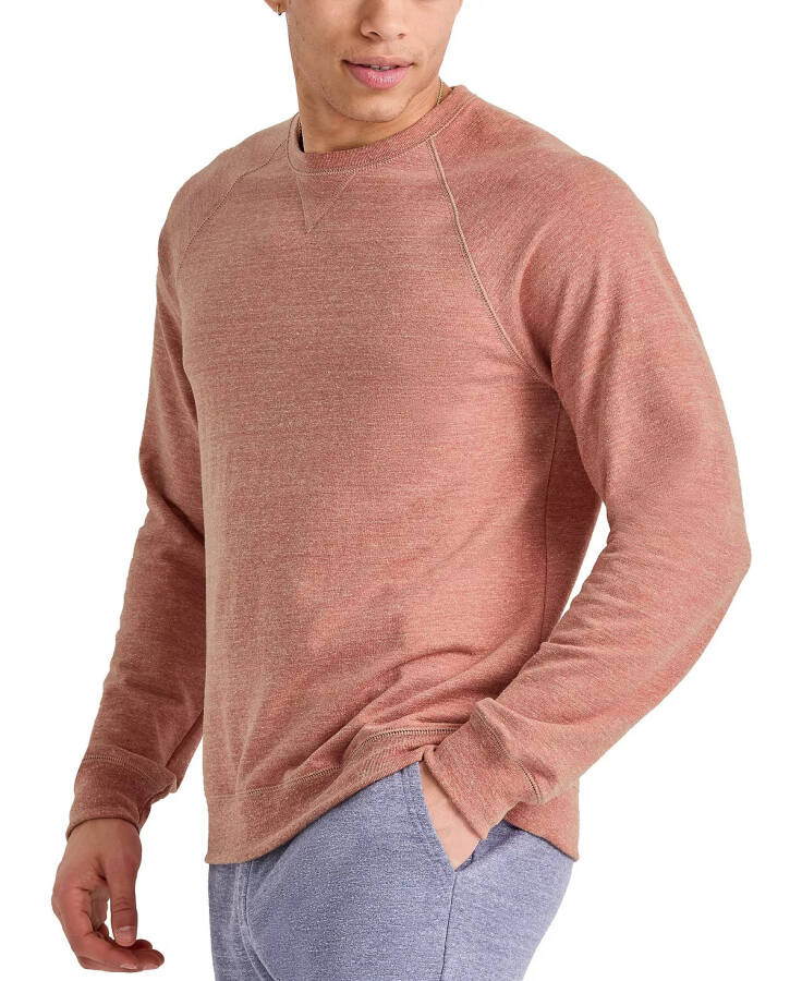 ORIGINAL Erkek Triblend Fransız Teri Yuvarlak Yaka Sweatshirt Kızılçam Kırmızı PE Alacalı - 4