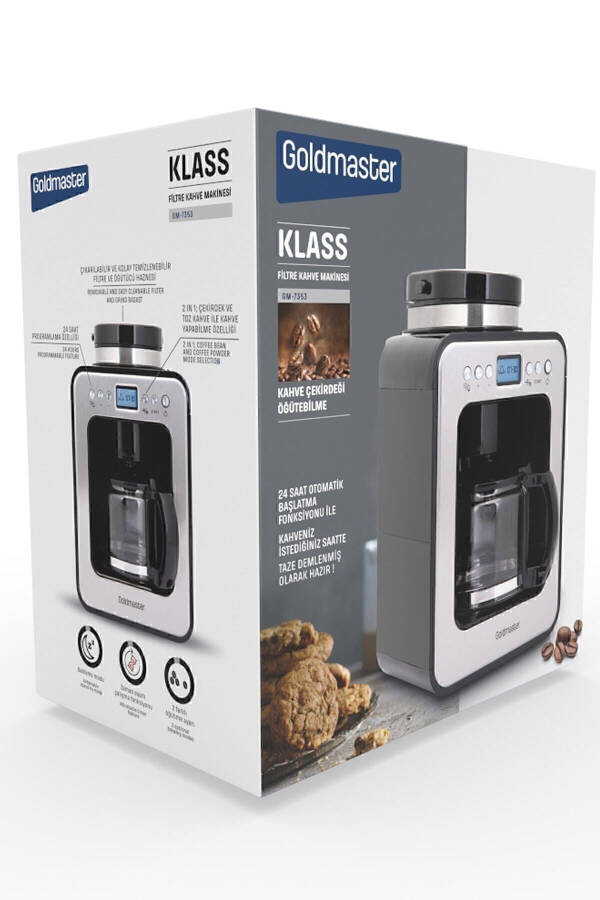 Original Klass 2 in 1 Grinder Programmable Fully Automatic Filter Coffee Machine - 8