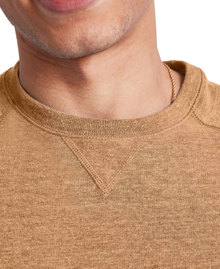 ORIGINAL Men's Triblend French Terry Crewneck Sweatshirt Acorn Brown PE Heather - 3