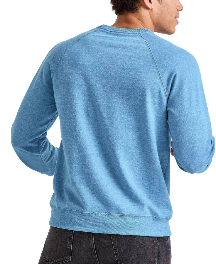 ORIGINAL Men's Triblend French Terry Crewneck Sweatshirt Blue Jay PE Heather - 2