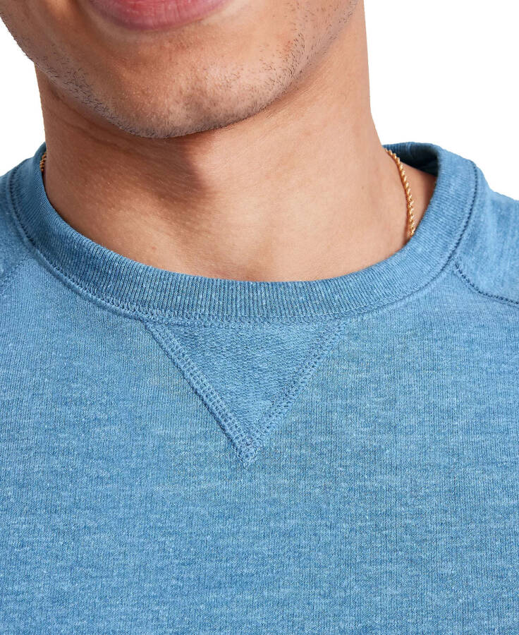 ORIGINAL Men's Triblend French Terry Crewneck Sweatshirt Blue Jay PE Heather - 3