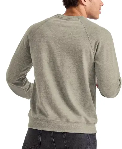 ORIGINAL Men's Triblend French Terry Crewneck Sweatshirt-Camouflage Green PE Heather - 2