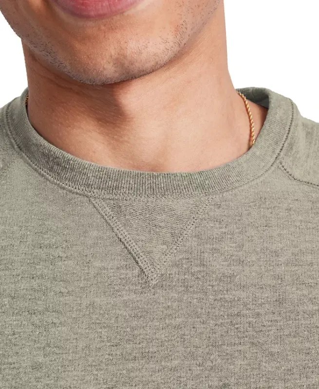 ORIGINAL Men's Triblend French Terry Crewneck Sweatshirt-Camouflage Green PE Heather - 3