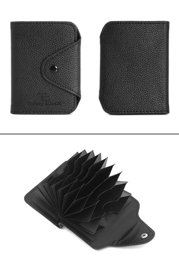 Original New Generation Slim Model 10 Card Slotted Snap-on Business Card Holder & Credit Stylish Card Wallet - 5