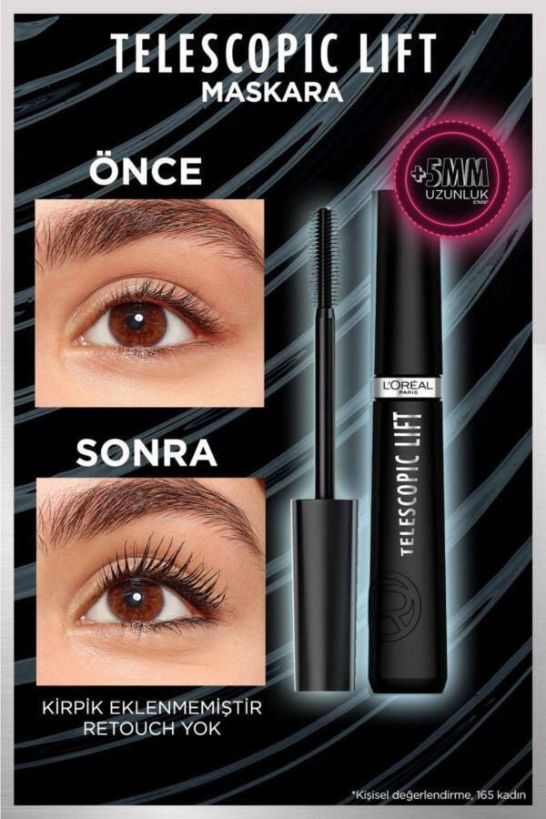 Original New Product Telescopic Lift Mascara Telescopic Mascara Lifting Effect +5mm 9.9 Ml - 1