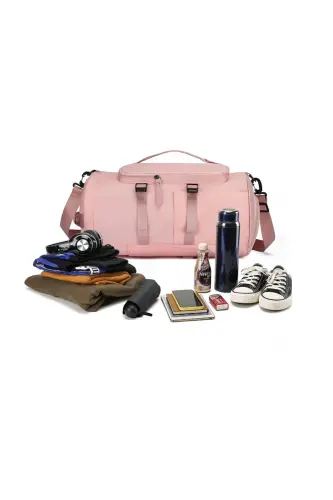 Original Shoe Compartment Both Side and Back Sports, Gym, Fitness, Travel Bag - Koyuparlak - 8