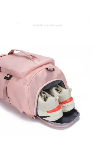 Original Shoe Compartment Both Side and Back Sports, Gym, Fitness, Travel Bag - Koyuparlak - 9