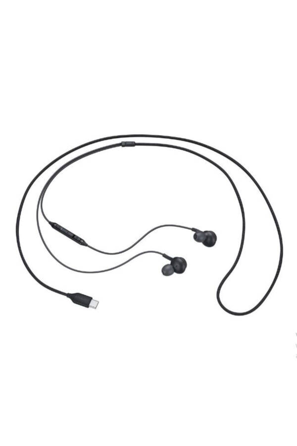 Original Type-C Stereo Wired Earphones - Black - 38