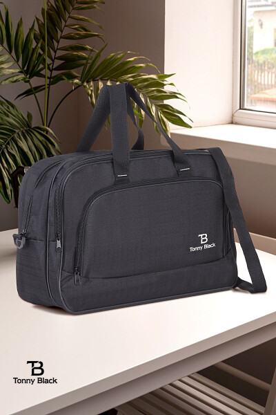 Original Unisex Comfort Model Multi-Pocket Travel Vacation Sports Cabin Size Fabric Suitcase Hand and Shoulder Bag - 6