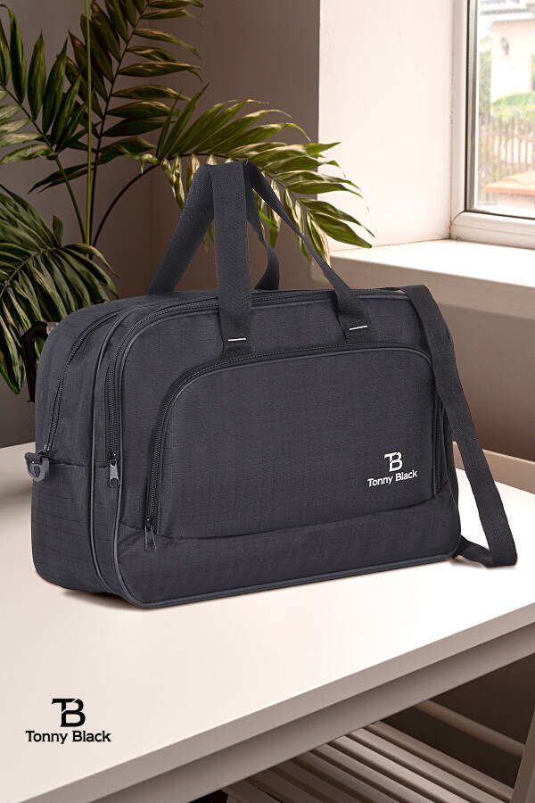 Original Unisex Comfort Model Multi-Pocket Travel Vacation Sports Cabin Size Fabric Suitcase Hand and Shoulder Bag - 14