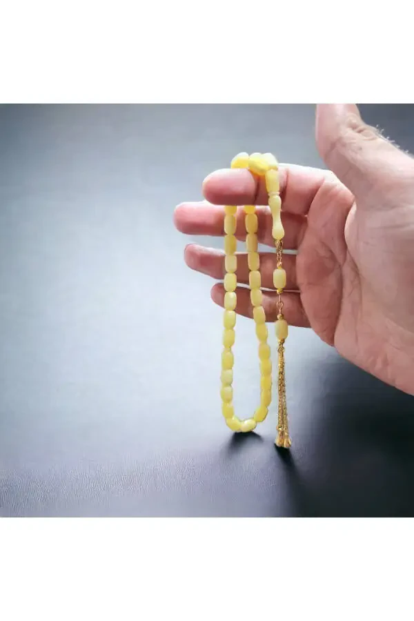 Оригинальные Сертифицированные Ливанские Капли Янтарных Четок Нагреваются Пахнет Сосной Золото По Серебру - 2