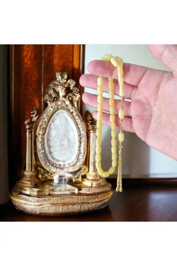 Оригинальные Сертифицированные Ливанские Капли Янтарных Четок Нагреваются Пахнет Сосной Золото По Серебру - 5