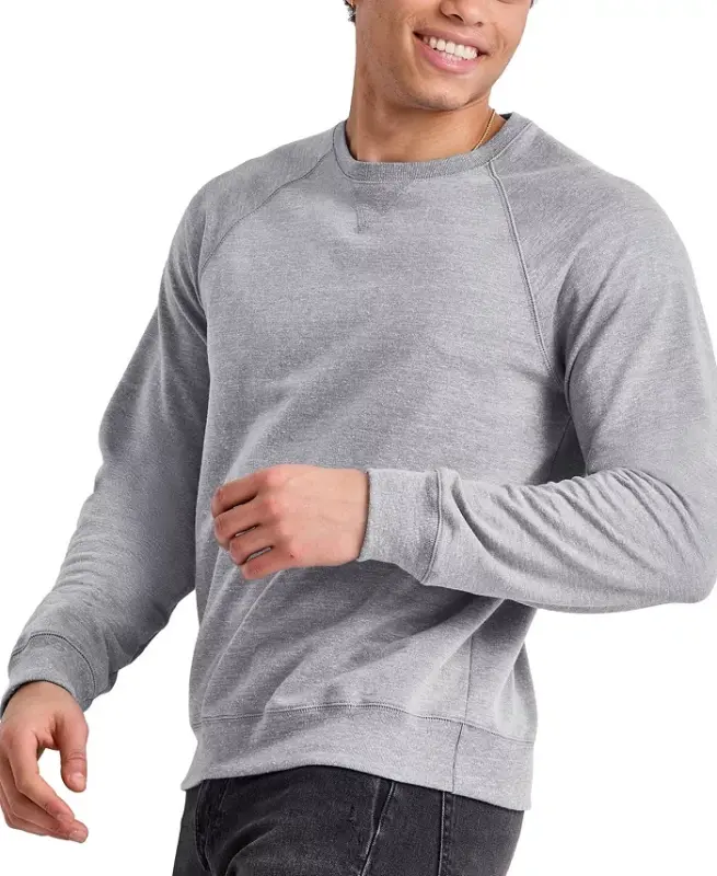 Men's Original Triblend French Terry Crewneck Sweatshirt - Concrete PE Heather - 4