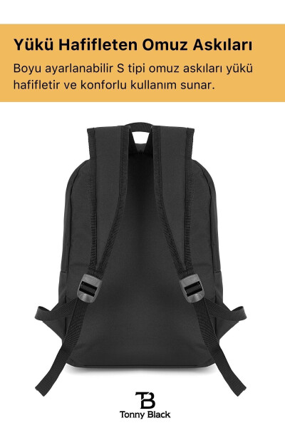 Orijinal Unisex Çok Gözlü Su Geçirmez Spor Kurs Laptop Seyahat Ve Günlük Kullanım İçin Sırt Çantası - 5