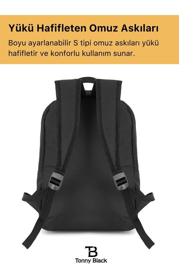 Orijinal Unisex Çok Gözlü Su Geçirmez Spor Kurs Laptop Seyahat Ve Günlük Kullanım İçin Sırt Çantası - 5