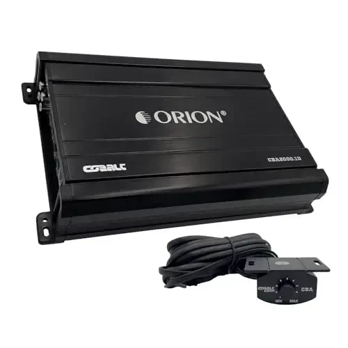 Orion Cobalt CBA2000.1D Monoblock 1-Channel Class D Amplifier for Car Subwoofer, 2000W MAX, 1/2/4 OModazone Stable, Adjustable Low Pass with Bass Boost, MOSFET Power Supply, Bass Knob Included 