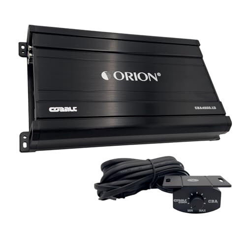 Orion Cobalt CBA4500.1D Monoblock 1-Channel Class D Amplifier for Car Subwoofer, 4500W Max, 1-OModazone Stable, Adjustable Low Pass & Subsonic Filter with Bass Boost, MOSFET Power Supply, Bass Knob Included 