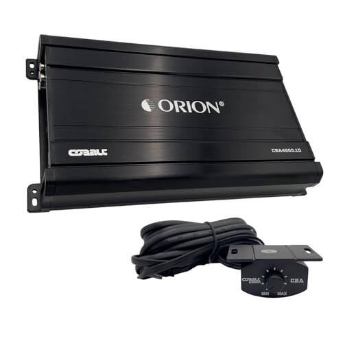 Orion Cobalt CBA4500.1D Monoblock 1-Channel Class D Amplifier for Car Subwoofer, 4500W Max, 1-OModazone Stable, Adjustable Low Pass & Subsonic Filter with Bass Boost, MOSFET Power Supply, Bass Knob Included - 1