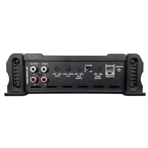 Orion Cobalt CBA4500.1D Monoblock 1-Channel Class D Amplifier for Car Subwoofer, 4500W Max, 1-OModazone Stable, Adjustable Low Pass & Subsonic Filter with Bass Boost, MOSFET Power Supply, Bass Knob Included - 3