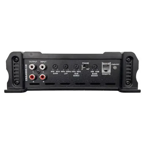 Orion Cobalt CBA4500.1D Monoblock 1-Channel Class D Amplifier for Car Subwoofer, 4500W Max, 1-OModazone Stable, Adjustable Low Pass & Subsonic Filter with Bass Boost, MOSFET Power Supply, Bass Knob Included - 3