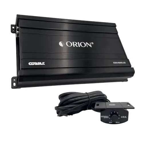 Orion Cobalt CBA4500.1D Monoblok 1 kanalli D klassli avtomobil sabvuferi uchun kuchaytirgich, 4500W Maks, 1-OModazone Stabil, sozlanishi past o'tkazuvchanlik va subsonik filtr, bassni kuchaytirish, MOSFET quvvat manbai, bass tugmasi kiritilgan - 1