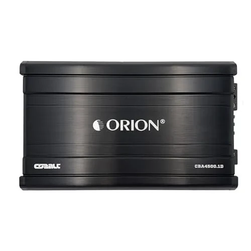 Orion Cobalt CBA4500.1D Monoblock 1-Channel Class D Amplifier for Car Subwoofer, 4500W, 2/4 OModazone Stable, Adjustable Low Pass & Subsonic Filter with Bass Boost, MOSFET Power Supply, Bass Knob Included - Orion (1)