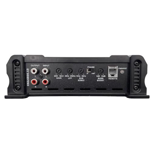 Orion Cobalt CBA4500.1D Monoblock 1-Channel Class D Amplifier for Car Subwoofer, 4500W, 2/4 OModazone Stable, Adjustable Low Pass & Subsonic Filter with Bass Boost, MOSFET Power Supply, Bass Knob Included - 3