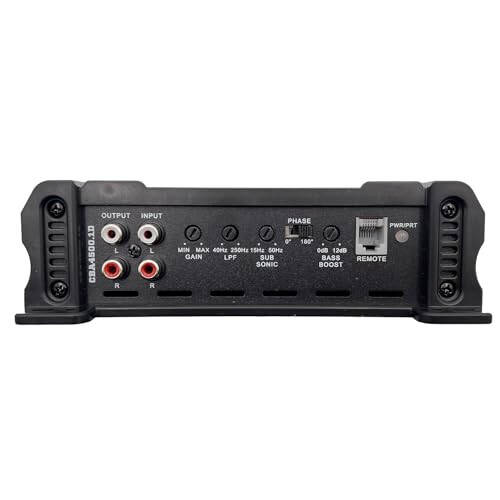 Orion Cobalt CBA4500.1D Monoblock 1-Channel Class D Amplifier for Car Subwoofer, 4500W, 2/4 OModazone Stable, Adjustable Low Pass & Subsonic Filter with Bass Boost, MOSFET Power Supply, Bass Knob Included - 3