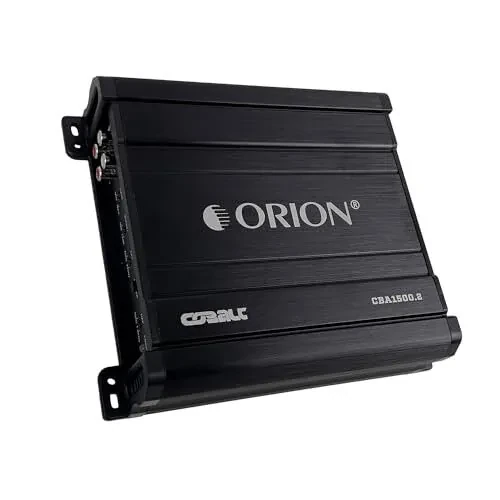 Orion Cobalt Series CBA1500.2 High Efficiency 2-Channel Class A/B Amplifier for Car Audio Stereo - 1500W High Output, 2/4 Ohm Stable, Adjustable Low/High Pass, Bass Boost, MOSFET Power Supply - Orion