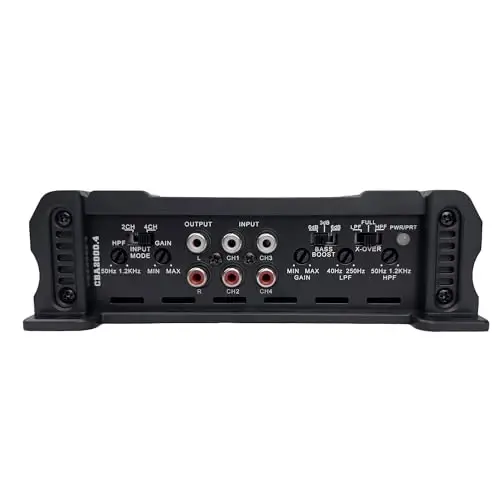 Orion Cobalt Series CBA2000.4 High Efficiency 4-Channel Class A/B Amplifier for Car Audio Stereo - 2000W High Output, 2/4 OModazone Stable, Adjustable Low/High Pass, Bass Boost, MOSFET Power Supply - 3