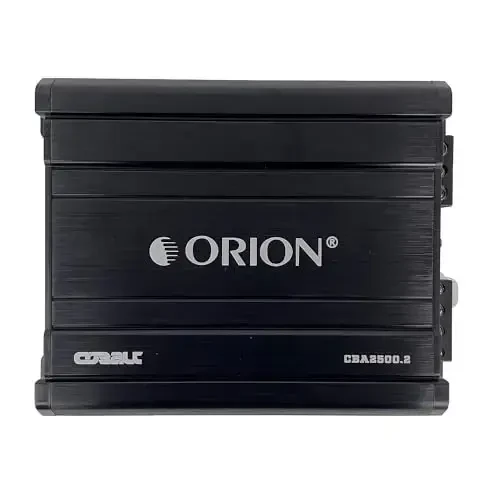 Orion Cobalt Series CBA2500.2 Avtomobil audiosi stereosi uchun yuqori samarali 2 kanalli A/B klassli kuchaytirgich - 2500W yuqori chiqish, 2/4 OModazone barqaror, sozlanishi past/yuqori o'tish, Bassni kuchaytirish, MOSFET quvvat manbai. - 2