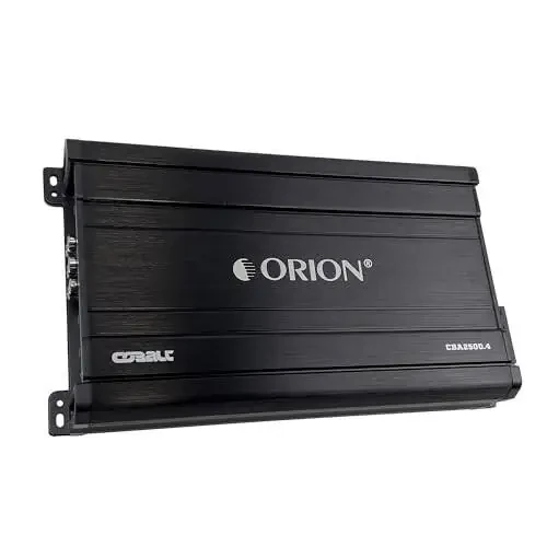 Orion Cobalt Series CBA2500.4 High Efficiency 4-Channel Class A/B Amplifier for Car Audio Stereo - 2500W High Output, 2/4 Ohm Stable, Adjustable Low/High Pass, Bass Boost, MOSFET Power Supply - 1