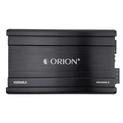 Orion Cobalt Series CBA2500.4 High Efficiency 4-Channel Class A/B Amplifier for Car Audio Stereo - 2500W High Output, 2/4 Ohm Stable, Adjustable Low/High Pass, Bass Boost, MOSFET Power Supply - 2