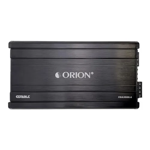 Orion Cobalt Series CBA3500.4 Avtomobil audiosi stereosi uchun yuqori samarali 4 kanalli A/B klassli kuchaytirgich - 3500W yuqori chiqish, 2/4 OModazone barqaror, sozlanishi past/yuqori o'tish, Bass Boost, MOSFET quvvat manbai - Orion (1)
