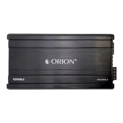 Orion Cobalt Series CBA3500.4 Avtomobil audiosi stereosi uchun yuqori samarali 4 kanalli A/B klassli kuchaytirgich - 3500W yuqori chiqish, 2/4 OModazone barqaror, sozlanishi past/yuqori o'tish, Bass Boost, MOSFET quvvat manbai - 2