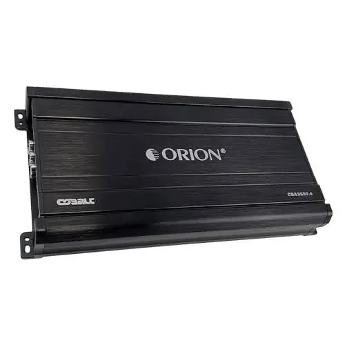 Orion Cobalt Series CBA3500.4 High Efficiency 4-Channel Class A/B Amplifier for Car Audio Stereo - 3500W High Output, 2/4 OModazone Stable, Adjustable Low/High Pass, Bass Boost, MOSFET Power Supply - 1