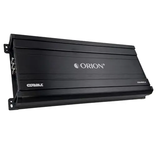 Orion Cobalt Series CBA4500.4 High Efficiency 4-Channel Class A/B Amplifier for Car Audio Stereo - 4500W High Output, 2/4 OModazone Stable, Adjustable Low/High Pass, Bass Boost, MOSFET Power Supply - 1