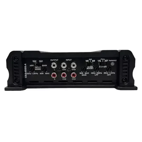 Orion Cobalt Series CBA4500.4 High Efficiency 4-Channel Class A/B Amplifier for Car Audio Stereo - 4500W High Output, 2/4 OModazone Stable, Adjustable Low/High Pass, Bass Boost, MOSFET Power Supply - 4