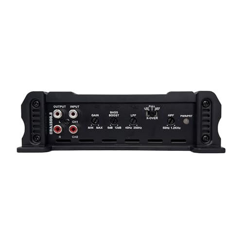 Orion Cobalt Serisi CBA1500.2 Yüksek Verimli 2 Kanallı A/B Sınıfı Oto Ses Stereo Amfi - 1500W Yüksek Çıkış, 2/4 Ohm Stabil, Ayarlanabilir Alçak/Yüksek Geçiş, Bas Güçlendirici, MOSFET Güç Kaynağı - 4
