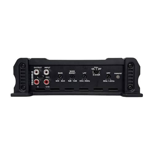 Orion Cobalt Series CBA1500.2 High Efficiency 2-Channel Class A/B Amplifier for Car Audio Stereo - 1500W High Output, 2/4 OModazone Stable, Adjustable Low/High Pass, Bass Boost, MOSFET Power Supply - 4