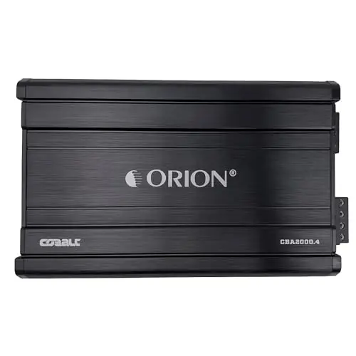 Orion Cobalt Series CBA2000.4 High Efficiency 4-Channel Class A/B Amplifier for Car Audio Stereo - 2000W High Output, 2/4 OModazone Stable, Adjustable Low/High Pass, Bass Boost, MOSFET Power Supply - 2