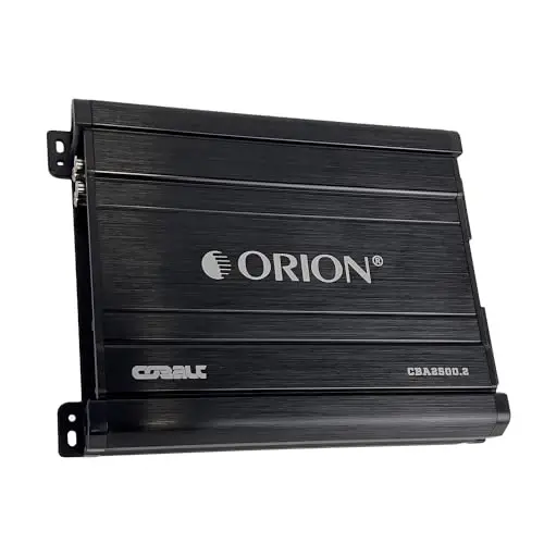 Orion Cobalt Series CBA2500.2 High Efficiency 2-Channel Class A/B Amplifier for Car Audio Stereo - 2500W High Output, 2/4 OModazone Stable, Adjustable Low/High Pass, Bass Boost, MOSFET Power Supply. - 1
