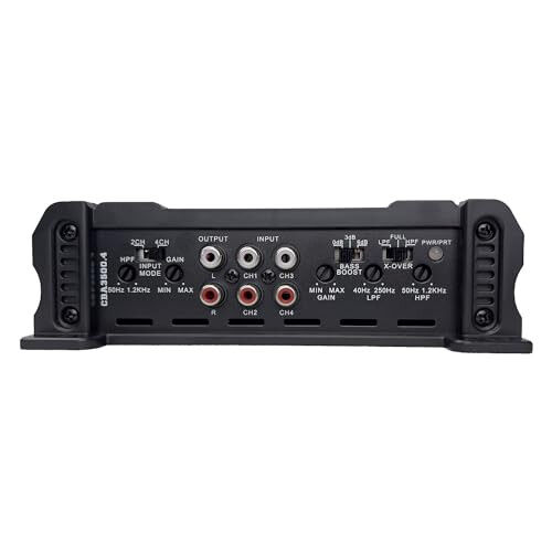 Orion Cobalt Series CBA3500 4 High Efficiency 4-Channel Class A/B Amplifier for Car Audio Stereo - 3500W High Output, 2/4 OModazone Stable, Adjustable Low/High Pass, Bass Boost, MOSFET Power Supply - 3