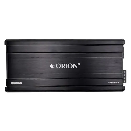 Orion Cobalt Series CBA4500.4 High Efficiency 4-Channel Class A/B Amplifier for Car Audio Stereo - 4500W High Output, 2/4 OModazone Stable, Adjustable Low/High Pass, Bass Boost, MOSFET Power Supply - 2