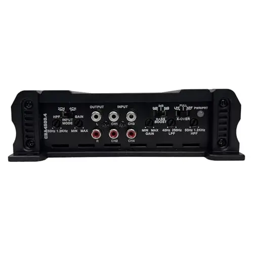 Orion Cobalt Series CBA4500.4 High Efficiency 4-Channel Class A/B Amplifier for Car Audio Stereo - 4500W High Output, 2/4 OModazone Stable, Adjustable Low/High Pass, Bass Boost, MOSFET Power Supply - 4