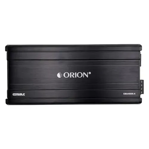 Orion Cobalt Series CBA4500.4 High Efficiency 4-Channel Class A/B Amplifier for Car Audio Stereo - 4500W High Output, 2/4 OModazone Stable, Adjustable Low/High Pass, Bass Boost, MOSFET Power Supply - ORION (1)