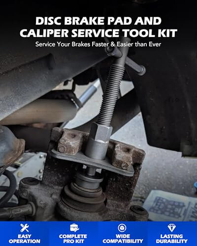 Orion Motor Tech 24pc Brake Caliper Compression Tool Set, Heavy Duty Brake Piston Compressor Tool and Wind Back Tool Kit for Brake Pad Replacement, Universal Disc Brake Caliper Tool Set with Blue Case - ORION MOTOR TECH (1)