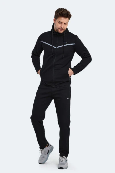 Orka Erkaklar uchun Trenirovka Kostyumi Qora - SLAZENGER