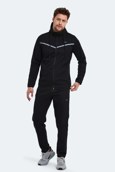 Orka Erkaklar uchun Trenirovka Kostyumi Qora - 5